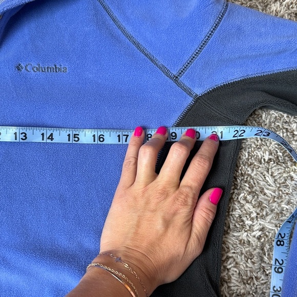 Columbia Omni Heat Quarter Zip Sweater Fleece Purple and Gray size XLarge - Picture 10 of 10